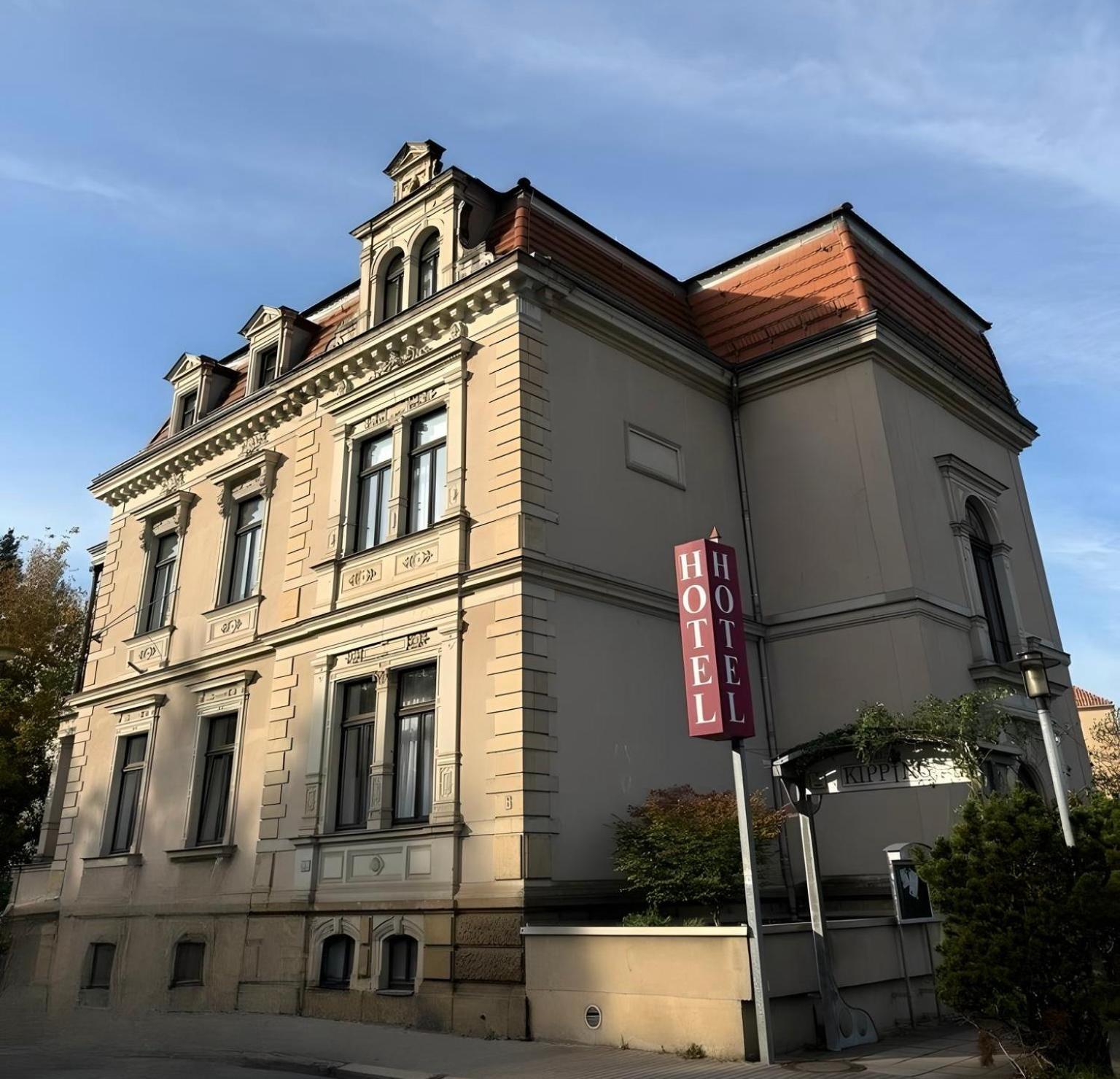 Hotel Villa Kipping Am Hauptbahnhof Dresden Exterior foto